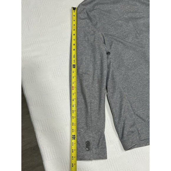 Calvin Klein Mens Blazer Jacket Gray Knit Casual Sport Coat Size L Single Button - Picture 10 of 14